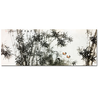 Chinese american association chen zhongnan's hand-painted ink painting celebrity calligraphy and painting 