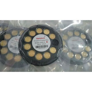 Crystal oscillator 6mhz quartz wafer gold oscillator crystal wafer 6m optotech crystal oscillator optotech financial control chip crystal oscillator