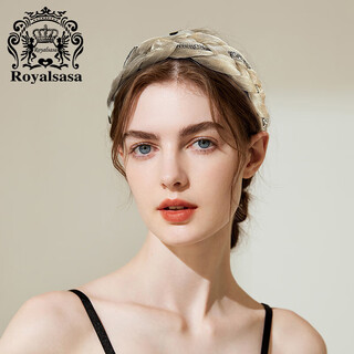 Royal sasa royal salsa hair accessories high skull mesh headband polka dot twist braid headband girl french temperament headwear