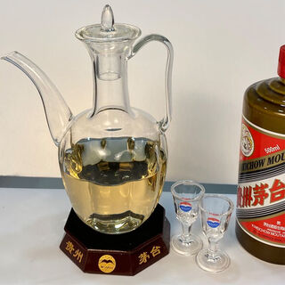 Glass kettle imitating song dynasty imperial concubine wine kettle, high temperature resistant teapot, wine dispenser, long mouth, transparent boiling kettle, single pot, song kettle