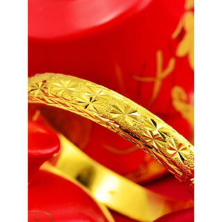 Quamer baby's breath 18k color non-fading bracelet for women nordic gold bride exquisite jewelry sand gold gift default