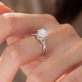 Nilan fatonglai quality pt950 platinum moissanite round bag ring royal manor silver moissanite diamond ring luxury 1 gram 1 carat d color thickened plated standard south african real diamond no. 9