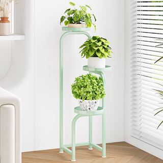 Wojia flower stand living room floor-standing multi-layer iron flower stand indoor green dill pot balcony flower pot plant display rack