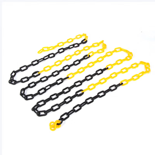 Quxing warning column, car blocking column, reflective elastic anti-collision column, 2 pieces, isolation pile, guardrail, plastic road pile 75cm, plastic black and yellow chain, 3 meters - 1 piece