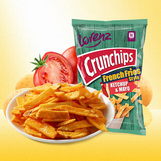 Lorenz french original cut tomato mayonnaise flavored potato chips 90g polish imported snack food office snacks