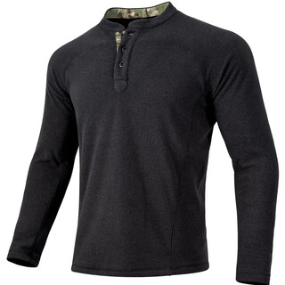 Free soldier mingqi henry collar fleece jacket autumn and winter outdoor men's slim bottoming shirt warm polar fleece sweatshirt black xl