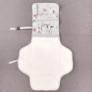 Shantou lincun portable baby changing pad waterproof oxford cloth diaper portable green (diaper pad) 1 pack