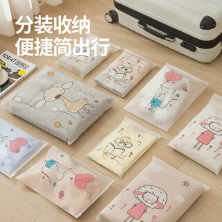 Star rudder travel storage bag suitcase clothes organizer portable waterproof travel dirty clothes classification bag business trip sealed bag 12-piece set 3 small + 3 medium + 3 large + 3 extra large