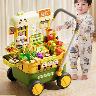 Xst (xst) children's supermarket checkout shopping cart toy simulation stroller baby play house kitchen boy birthday gift