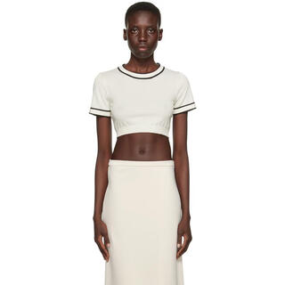 Max mara light luxury women's off-white uscio t-shirt ivory 20 | m