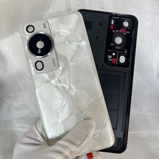 Honor huawei p60pro original framed glass back cover p60art mobile phone back cover battery case pure original back screen p60 back cover (rococo white)