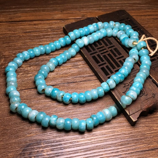 Caox antique ancient beads amazonite 108 abacus beads bracelet with beads and buddha beads large hole amazonite bracelet loose beads accessories