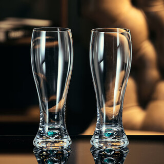 Lugaris 2025 new light luxury beer cup set home high-looking crystal glass cold drink beer cup juice cup turquoise beer cup 530ml*2