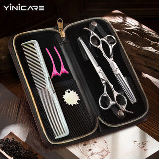 Yi'er barber scissors, professional hairdressing scissors, flat scissors, thinning scissors, hair salon home bangs scissors, hair scissors