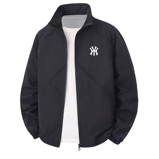 Lnhg light luxury high-end brand jacket men's jacket spring and autumn stand-up collar plus velvet thickened middle-aged dad's winter warm jacket 2689wy black spring and autumn thin l 120-140jin jin equals 0.5 kg