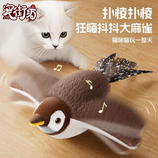 Pet the neighbors crazy tiktok bird electric cat toy sound simulation bird hunting toy self-happiness artifact automatic cat flirting stick