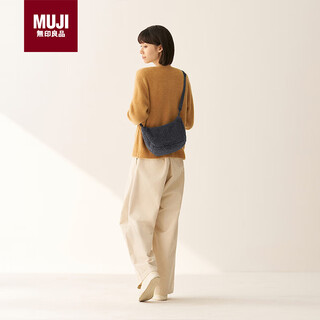 Muji obp recycled fleece crossbody bag women's bag new product ef20cc5a charcoal gray