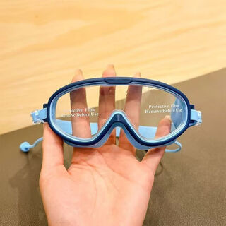 Vinoa children's shampoo artifact baby waterproof glasses baby bath waterproof cap goggles children's shampoo swimming goggles upgraded waterproof and anti-fog blue + storage bag