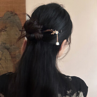 Joy of two worlds yang zi xiaoyao acacia hairpin girl ancient style new chinese style walking hairpin cool hair hairpin wooden hairpin modern hair accessory rotten wood comes in spring hairpin + hairpin box