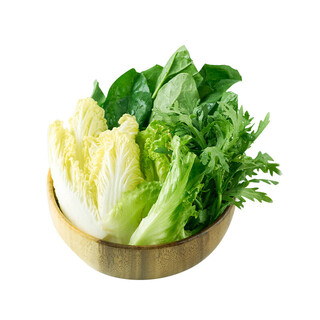 Hot pot dishes leaf vegetable platter 500g (spinach leaves + artemisia stalks + lettuce leaves + baby cabbage)