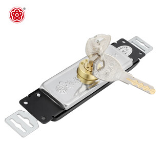 梅花（BLOSSOM）卷帘门锁 中开卷闸门锁 商铺仓库防盗门锁 C级锁芯铜芯铜钥匙DZ01