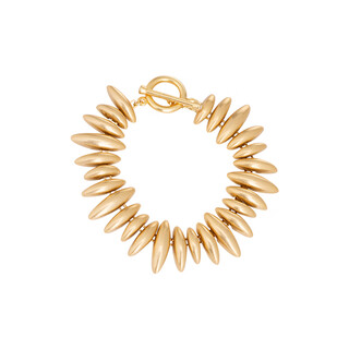 Only one pair of melissa&rosella personalized vintage style retro frosted gold bracelets, light luxury and high-end exaggerated gold