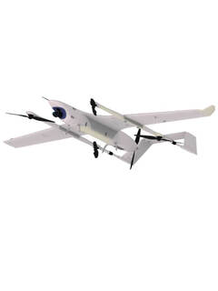 Lingle blackjack vertical take-off and landing vtol aerial surveying and mapping composite wing fixed-wing uav 4+1 carbon fiber replica customized beige rtf