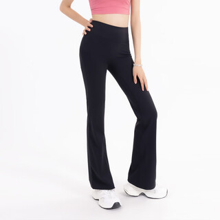 Tea beauty tibeidi no embarrassing line slightly raised yoga pants women's high waist hip lifting pilates fitness sports pants black xl
