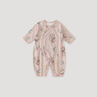 Bali piggy newborn baby clothes category a pure cotton autumn jumpsuit four seasons newborn pajamas baby harness spring and autumn style lion paradise 73cm