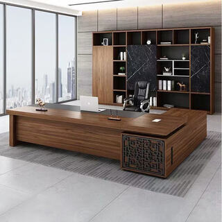 Boss desk simple modern executive desk new chinese style office furniture manager president desk and chair combination 1.6 meters boss desk