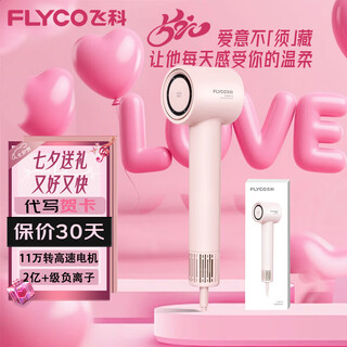 Flyco high-speed hair dryer home dormitory portable quick-drying noise-reducing negative ion hair care high-wind hair dryer flyco 6370 high-speed hair dryer princess powder ordinary size