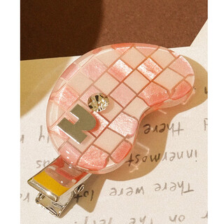 Tagi. hairpin<i>retro czech diamond inlaid colorful cashew hairpin hairpin hair accessory birthday gift - berry pink