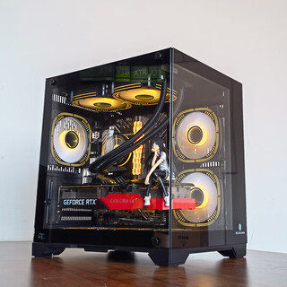 Wanjia gu yongzhe mini white (no a-pillar) computer case desktop matx sea view room 240 integrated water-cooled full-side transparent itx desktop gu yongzhe mini black (no a-pillar)