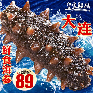 皇家麒麟 即食海参 即食大连刺参单个装辽刺参海参干货水产礼盒净含量500g 7A鲜食海参 6-8只/斤 三斤装【家庭装】
