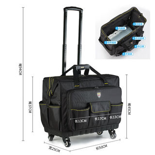 Fastra pole thickening and thickening repair multi-functional tool bag home appliance repair canvas work bag tool bag upgraded and enhanced version