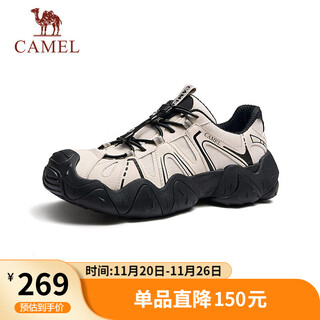Camel yunshan outdoor autumn hiking and mountaineering casual ugly cute shoes for couples g15s076104 beige/black 42