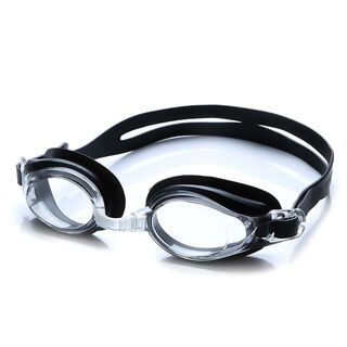 Haolian children's swimming goggles for men and women, medium and large children, large frame waterproof and anti-fog high-definition transparent diving goggles ak1208 black