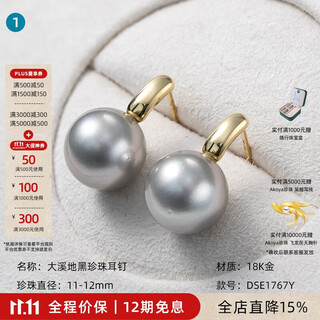 Akoya unique collection 18k gold diamond sea pearl earrings pendant ring australian white gold beads black beads leak sp no. 1