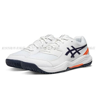 Asics new tennis shoes for men and women, youth, children's indoor sports training shoes, fencing shoes 1044a077-104 white blue orange 36 36 37 230mm