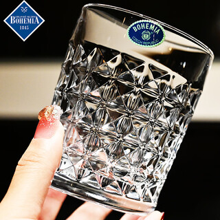Bohemia czech imported crystal glass whiskey cup beer cup foreign wine cup juice cup drink milk water cup czech king kong 230ml short cup / single
