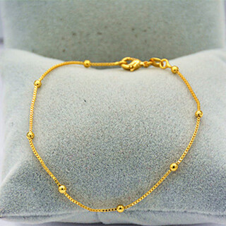 Laohuang xiangqi yingdian vietnamese sand gold bracelet for women 999 long lasting women's transfer beads thin style simple style first