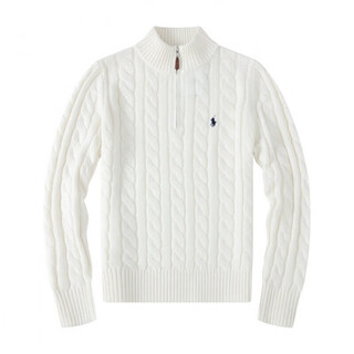 Polo ralph lauren autumn and winter new morgan men's knitwear half cardigan cardigan men's casual business sweater men's flagship white l flagship men's recommended 130-150jin jin equals 0.5 kg