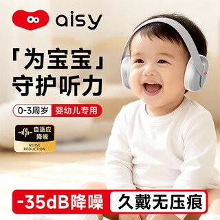 Aishiyi baby noise-cancelling earmuffs sound-isolating sleeping and flying decompression headphones anti-noise baby children 0-3 years old special