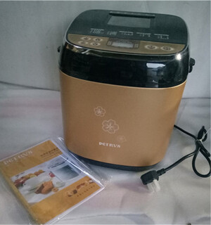 Petrus/household fully automatic multifunctional bread machine yogurt cake whole wheat jam yogurt kneading dough golden single-layer heating tube shell slight friction defects