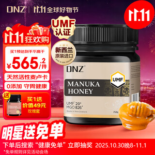 Dnz new zealand original imported manuka honey umf20+250g as a gift for parents and elders, birthday gift