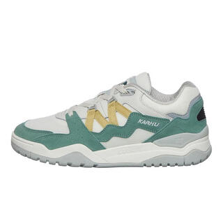 Karhu men's running shoes cushioning performance breathable design support lightweight structure mesh material suede glacier green / dark yellow 41.5