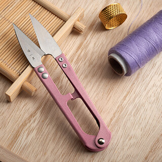 张小泉弹簧纱剪线剪裁缝线剪纽扣剪车间缝纫u型小剪子颜色随机