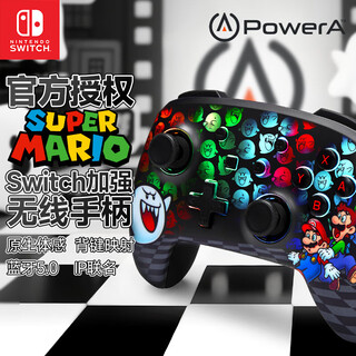 Powera nintendo officially authorized switch controller switch2 controller bluetooth donkey kong zelda pokémon za rgb lighting effect luigi's haunted mansion controller