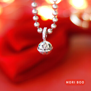 Chili mao li pong christmas bell 925 silver bead necklace pendant diy bracelet beaded panjia general ring bell (only one bead)