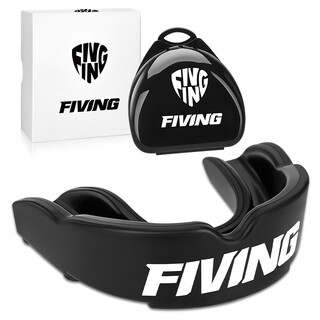 Kuang quan boxing braces, sports mouth guard, adult basketball game, sanda fighting tooth guard, anti-molar fighting protective gear, black, one size fits all (1 pack)